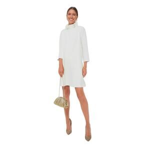 Tuckernuck XXS Daphne Ivory Cream Dress Bow Ruffle Mod NWT